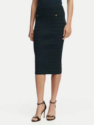 Guess Spódnica ołówkowa W5YD66 Z0130 Zielony Slim Fit