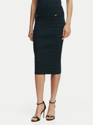 Guess Spódnica ołówkowa W5YD66 Z0130 Zielony Slim Fit
