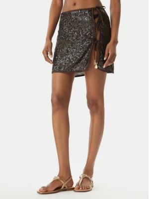 Guess Spódnica plażowa E6GD05 KBMV0 Brązowy Regular Fit