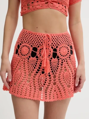 Zdjęcie produktu Guess spódnica plażowa kolor pomarańczowy E5GD02 Z3N30