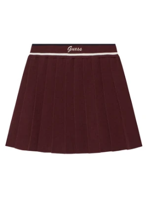 Guess Spódnica plisowana J5BD16 Z1152 Fioletowy Regular Fit