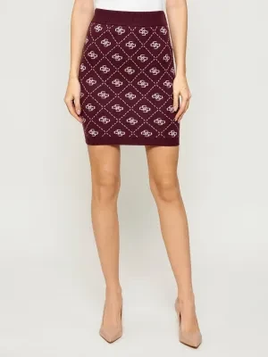 GUESS Spódnica SARAH | z dodatkiem wełny