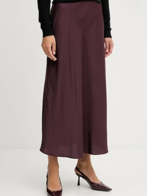 Guess spódnica SIBILLA kolor bordowy maxi rozkloszowana W5YD55 WF1T2