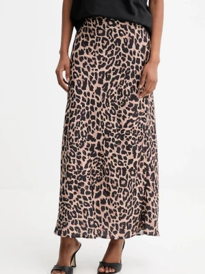 Guess spódnica SIBILLA kolor brązowy maxi rozkloszowana W5YD55 WF1T2