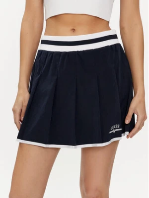 Guess Spódnica trapezowa Arleth V4GD19 WG2Q0 Granatowy Regular Fit