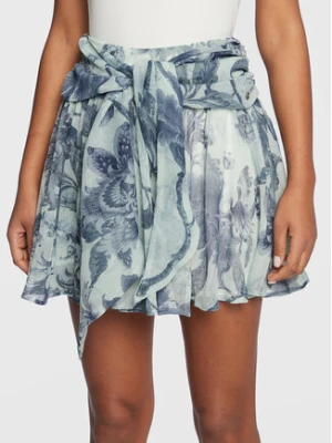 Guess Spódnica trapezowa W3RD46 WDW52 Zielony Regular Fit