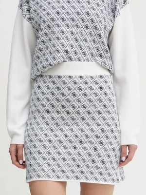 Guess spódnica z domieszką wełny AUBREY