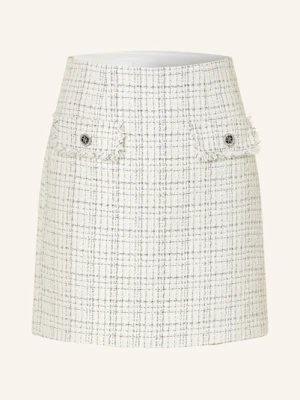 Guess Spódnica Z Tweedu Annamaria Z Błyszczącą Przędzą I Ozdobnymi Kamykami schwarz