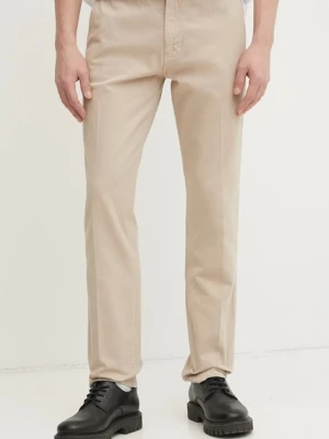 Guess spodnie ANGELS męskie kolor beżowy w fasonie chinos M5RB16 WGXZ1