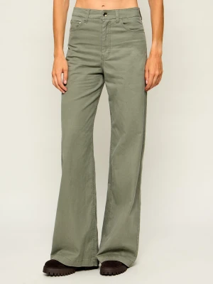 GUESS Spodnie Bellagio | Relaxed fit zielony