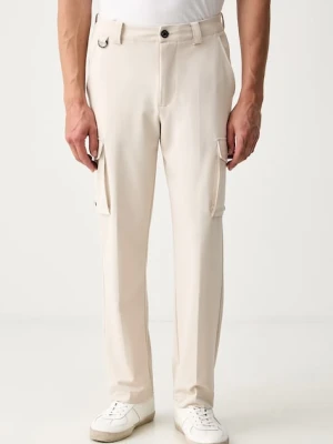 Guess spodnie cargo męskie x North Sails beżowy