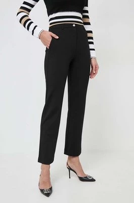 Guess spodnie ZOE damskie kolor czarny proste high waist W4RB50 KBJP2CHEAPER