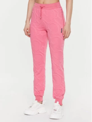 Guess Spodnie dresowe Adelaide V3GB01 KBIN0 Różowy Regular Fit