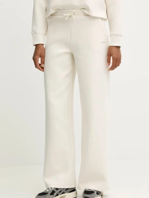 Guess spodnie dresowe AURELIA damskie kolor beżowy gładkie V5BB03 K1971