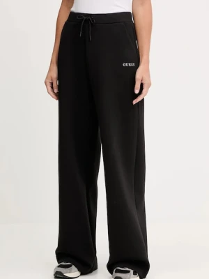 Guess spodnie dresowe AURELIA damskie kolor czarny gładkie V5BB03 K1971