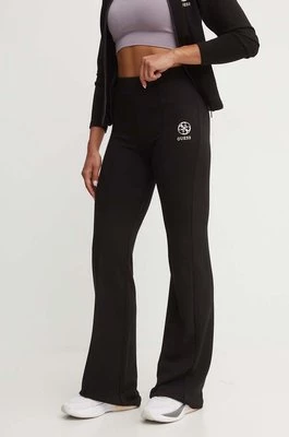 Guess spodnie dresowe ELÉA kolor czarny gładkie V4YB01 KCDN0