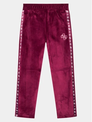 Guess Spodnie dresowe J3BQ12 KBYO0 Bordowy Relaxed Fit