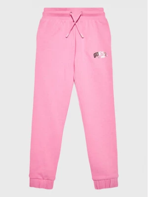 Guess Spodnie dresowe J3RQ11 KA6R0 Różowy Regular Fit