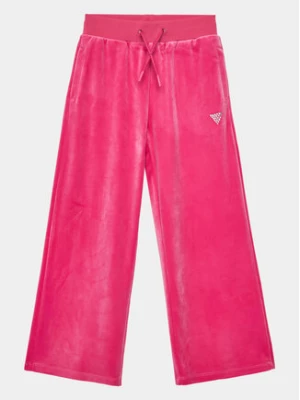 Guess Spodnie dresowe J4RQ16 KBXI2 Różowy Wide Leg