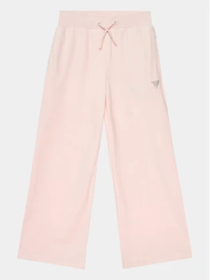 Guess Spodnie dresowe J4RQ16 KBXI2 Różowy Wide Leg