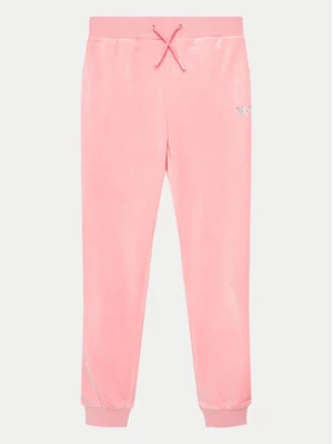 Guess Spodnie dresowe J4YQ20 KBXI2 Różowy Regular Fit