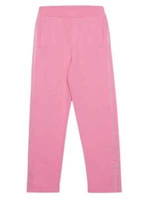 Guess Spodnie dresowe J5YQ12 KA6R4 Różowy Regular Fit