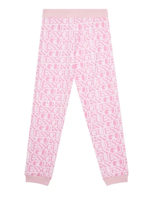 Guess Spodnie dresowe J5YQ13 KAD74 Różowy Regular Fit