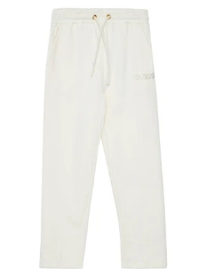 Guess Spodnie dresowe J5YQ17 KAV34 Écru Regular Fit