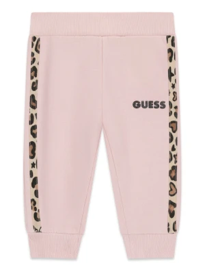 Guess Spodnie dresowe K6BB03 K5886 Różowy jasny Regular Fit