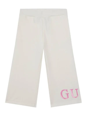 Guess Spodnie dresowe K6RB01 KA6R4 Biały Regular Fit