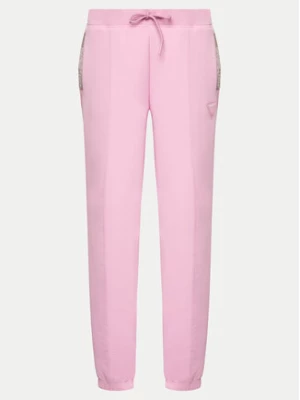 Guess Spodnie dresowe Kiara V4GB1 4FL04P Różowy Regular Fit