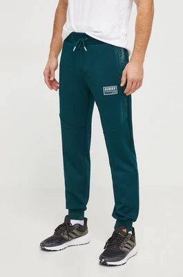 Guess spodnie dresowe GASTON kolor zielony z aplikacją Z4RB00 KBO62