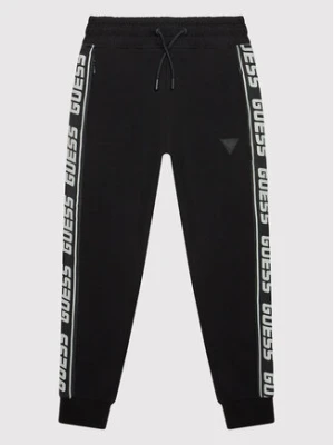 Guess Spodnie dresowe L2YQ48 K6ZS1 Czarny Regular Fit