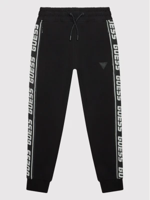 Guess Spodnie dresowe L2YQ48 K6ZS1 Czarny Regular Fit