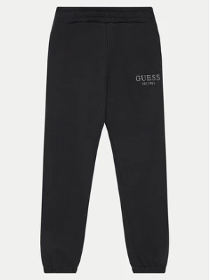 Guess Spodnie dresowe L4BQ15 KAV33 Czarny Regular Fit