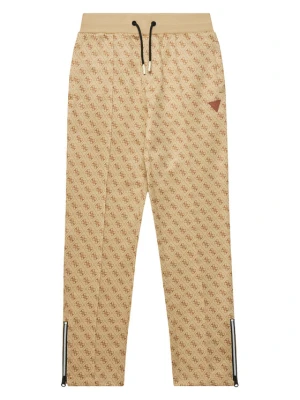 Guess Spodnie dresowe L4YQ18 FL04Q Beżowy Regular Fit