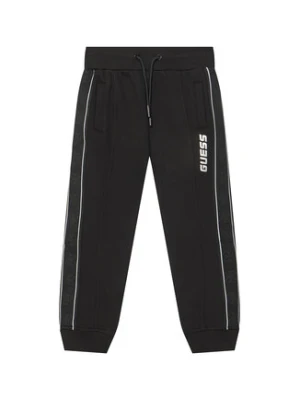 Guess Spodnie dresowe L5GQ13 KB3P2 Czarny Regular Fit