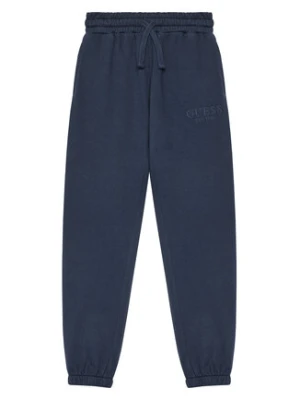 Guess Spodnie dresowe L5YQ19 KAV34 Granatowy Regular Fit