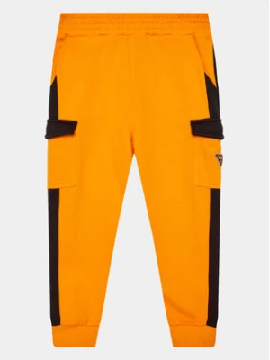 Guess Spodnie dresowe N3YQ12 KA6R3 Pomarańczowy Regular Fit