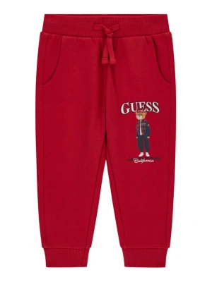 Guess Spodnie dresowe N6BB03 K6119 Czerwony ciemny Regular Fit