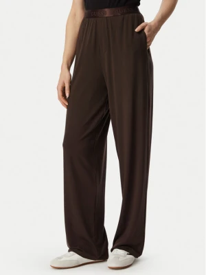Guess Spodnie dresowe O6BB06 K5060 Brązowy Regular Fit
