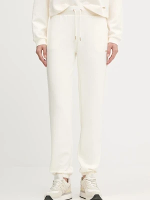 Guess spodnie dresowe PEONY damskie kolor beżowy gładkie V5YB06 KBSL2