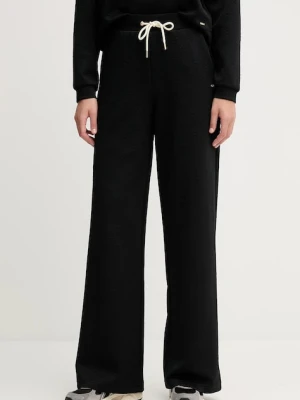 Guess spodnie dresowe PEONY damskie kolor czarny gładkie V5YB19 KBSL2