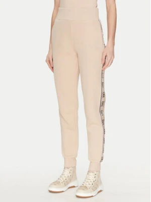 Guess Spodnie dresowe V2YB15 KB3P2 Beżowy Regular Fit