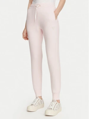 Guess Spodnie dresowe V2YB18 K7UW2 Różowy jasny Regular Fit