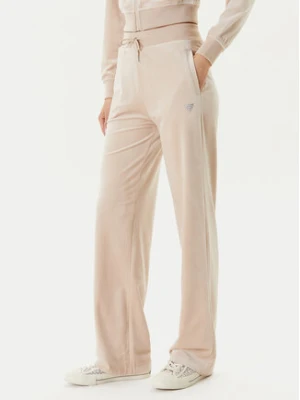 Guess Spodnie dresowe V3BB26 K0232 Beżowy Regular Fit