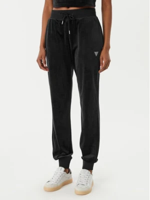 Guess Spodnie dresowe V3BB27 K0232 Czarny Regular Fit