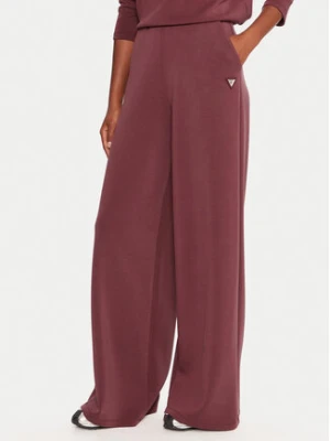 Guess Spodnie dresowe V4YB07 KCAY2 Bordowy Relaxed Fit