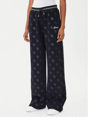Guess Spodnie dresowe V5BB00 K1902 Czarny Wide Leg