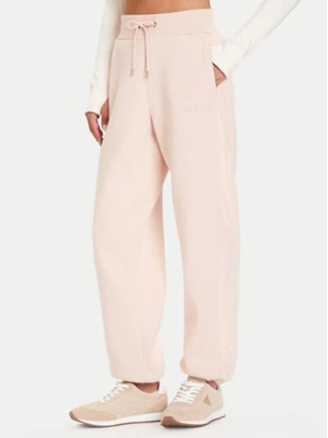 Guess Spodnie dresowe V5BB10 KB681 Różowy Regular Fit